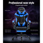 Artiss Gaming Office Chair Recliner Footrest Blue