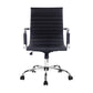 Artiss Office Chair Conference Chairs Pu Leather Mid Back Black