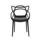 Yannick Set of 4 PP Outdoor Dining Chairs Portable Stackable Chair Patio Furniture - Black