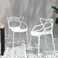 Yannick Outdoor Dining Chairs PP Portable Stackable Chair Patio Furniture Set of 4 - White