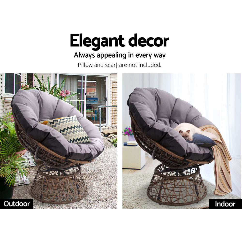 Papasan discount chair decor