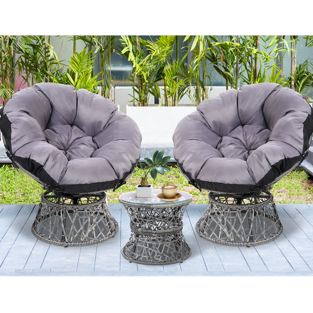 Papasan cushion online grey