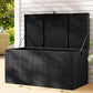 830L Outdoor Storage Box Container Lockable Bench Tool Shed - Black