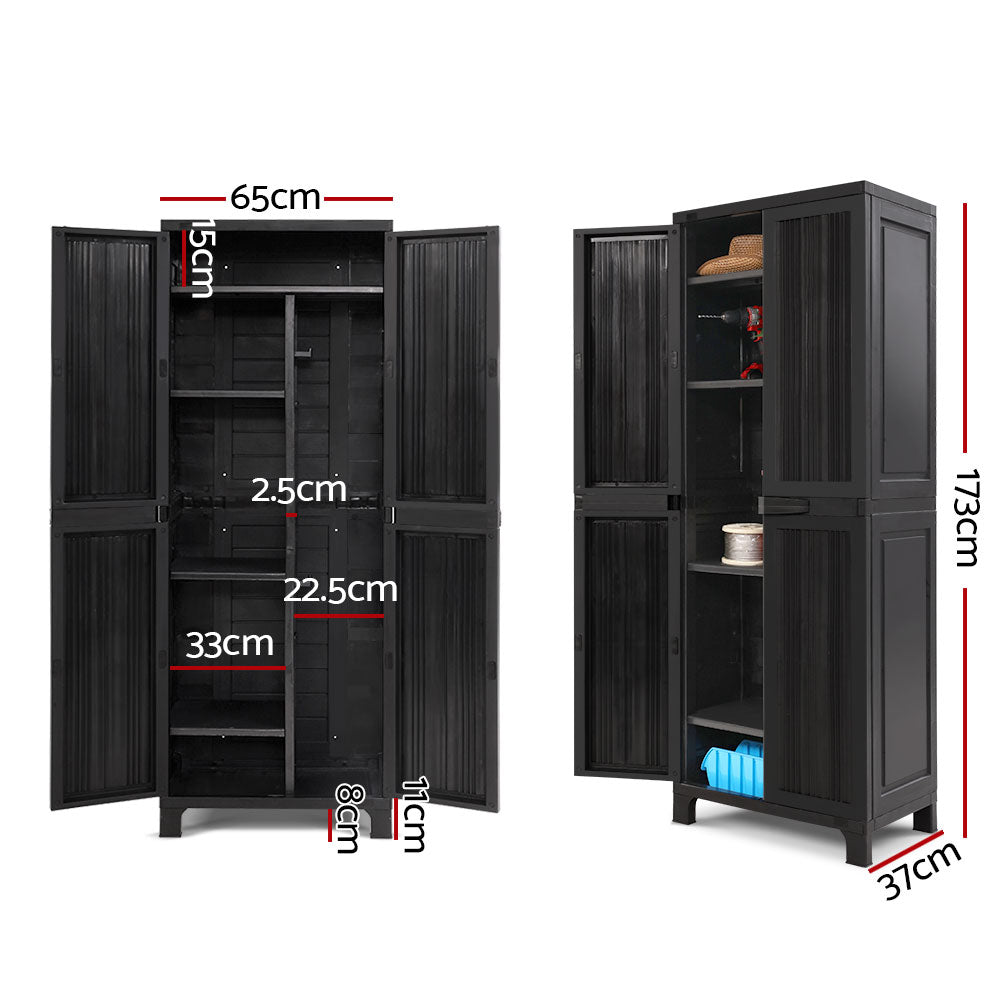 Tall outdoor deals storage cabinet