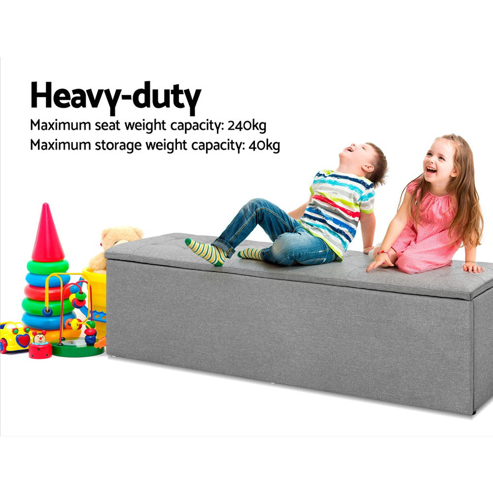 Kids storage online ottoman