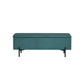 140cm Storage Ottoman Blanket Box Velvet - Green