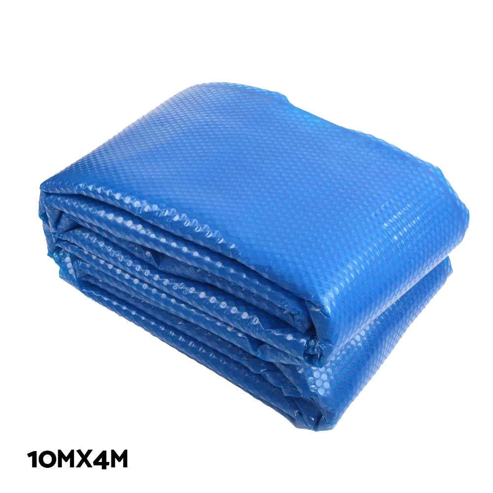 Solar Swimming Pool Cover Roller 10x4m Blanket Bubble Heater 500Micron