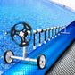 Solar Swimming Pool Cover Pools Roller Wheel Blanket 500 Micron 6.5X3M