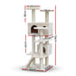 Cat Tree 134cm Trees Scratching Post Scratcher Tower Condo House Furniture Wood Beige