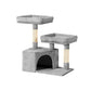 Cat Tree Tower Scratching Post Scratcher Wood Condo House Bed Trees 69cm - Grey