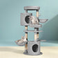 Cat Tree Tower Scratching Post Scratcher Wood Condo House Toys Bed 123cm - Grey