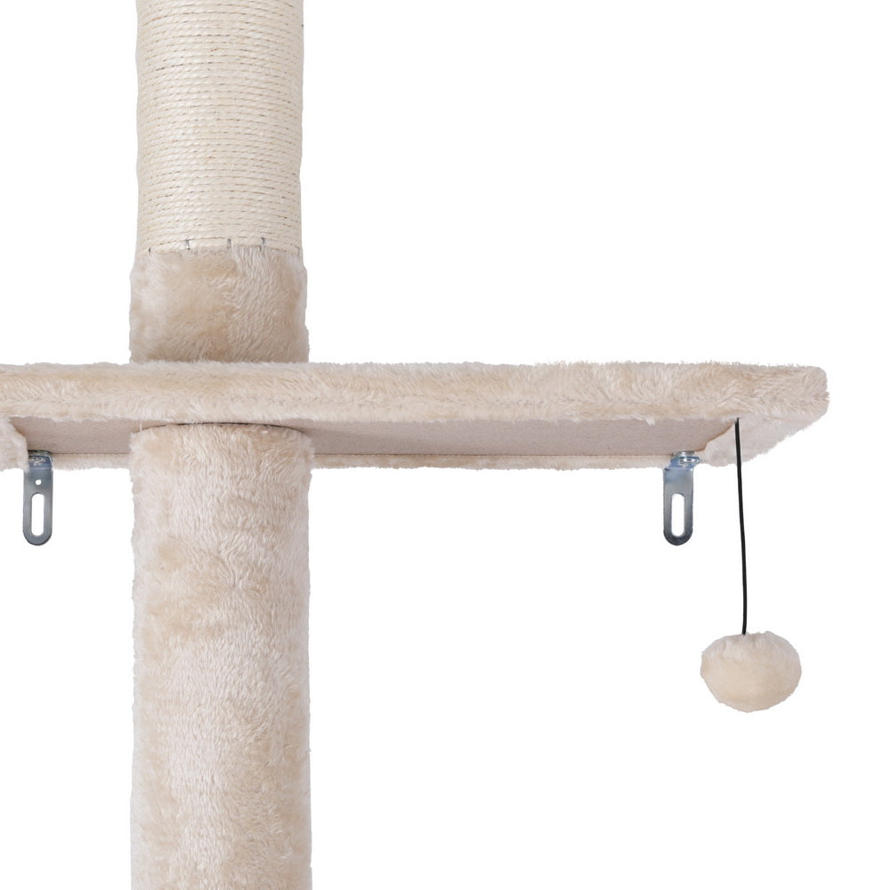 Cat Tree 290cm Tower Scratching Cats Post Scratcher Floor to Ceiling Bed