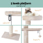 Cat Tree 290cm Tower Scratching Cats Post Scratcher Floor to Ceiling Bed