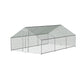 Chicken Coop Cage 3x6x2m Galvanised Steel