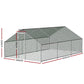 Chicken Coop Cage 3x6x2m Galvanised Steel