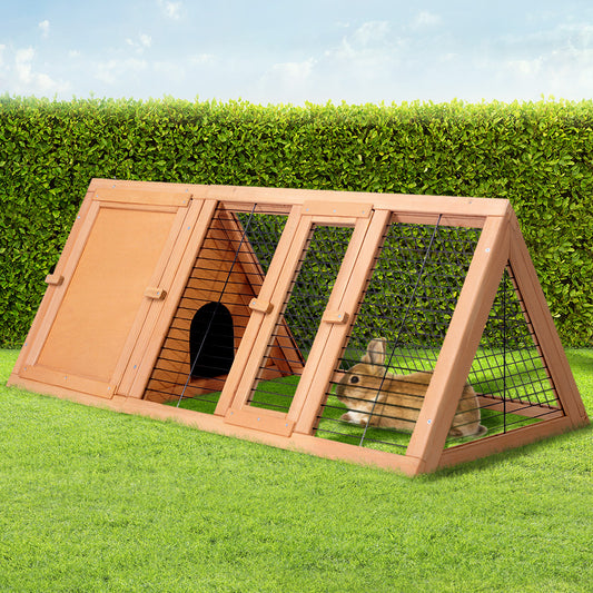 Rabbit Hutch Wooden Chicken Coop Pet Hutch 119cm x 51cm x 44cm