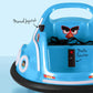 Kids Ride On Car Bumper Electric Toys Cars Light Remote Angry Birds Sticker - Blue