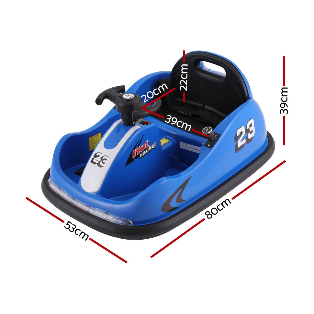 Kids Ride On Car Bumper Kart 6V Electric Toys Cars Remote Control - Blue