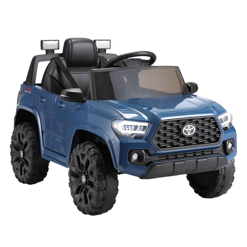 Kids Electric Ride On Car Toyota Tacoma Off Road Jeep Toy Cars Remote 12V - Blue