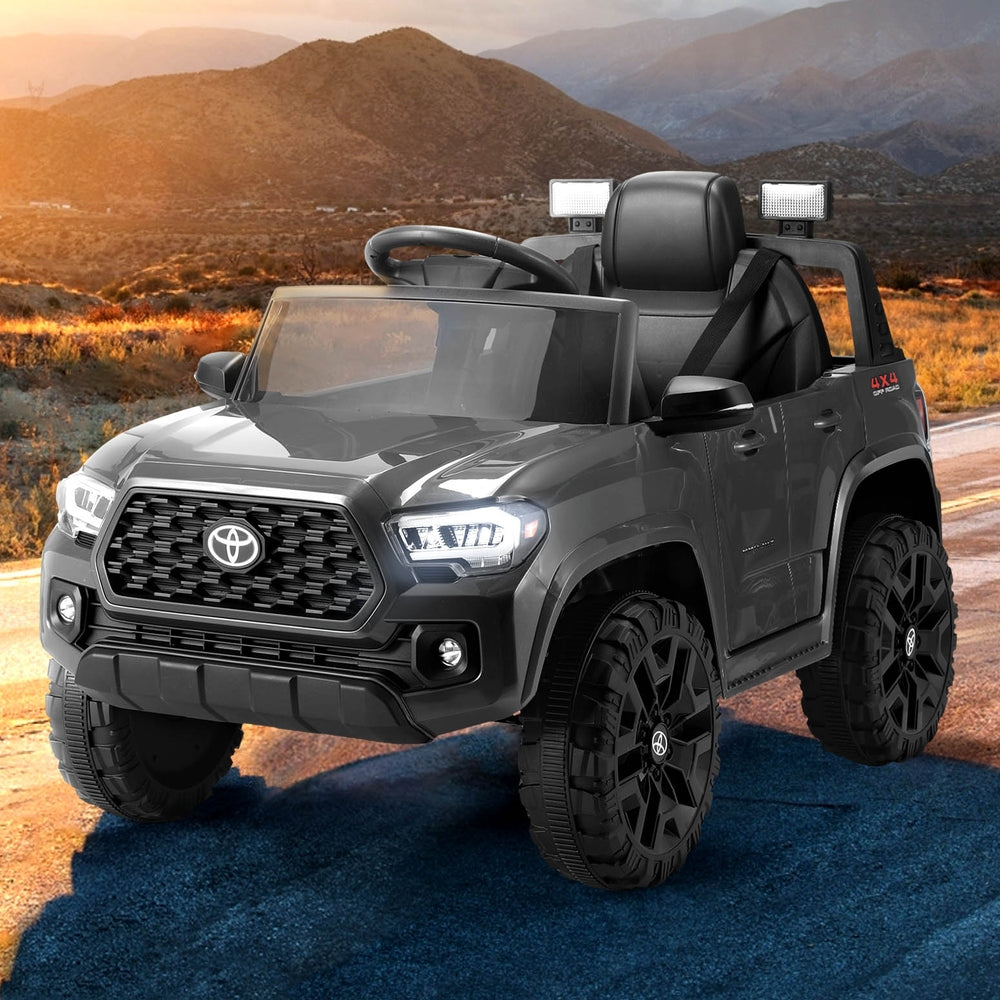 Kids Electric Ride On Car Toyota Tacoma Off Road Jeep Toy Cars Remote 12V - Grey