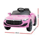 Kids Electric Ride On Car Toys Cars Headlight Music Remote Control 12V - Pink