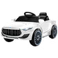 Kids Electric Ride On Car Cars Music Headlight Remote Control 12V - White