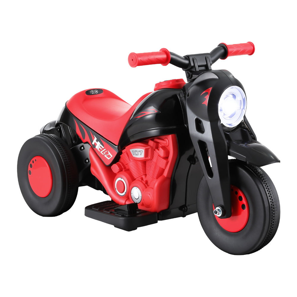 Kids Ride On Car Motorcycle Motorbike with Bubble Maker Electric Toy 6V - Red