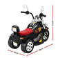 Kids Ride On Car Motorcycle Motorbike Electric Toys Horn Music 6V - Black