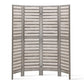 4 Panel Room Divider Screen 163x170cm Louver - Grey