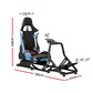 Bowser Gaming Office Chair Racing Simulator Cockpit Steering Wheel Gaming Chair - Blue