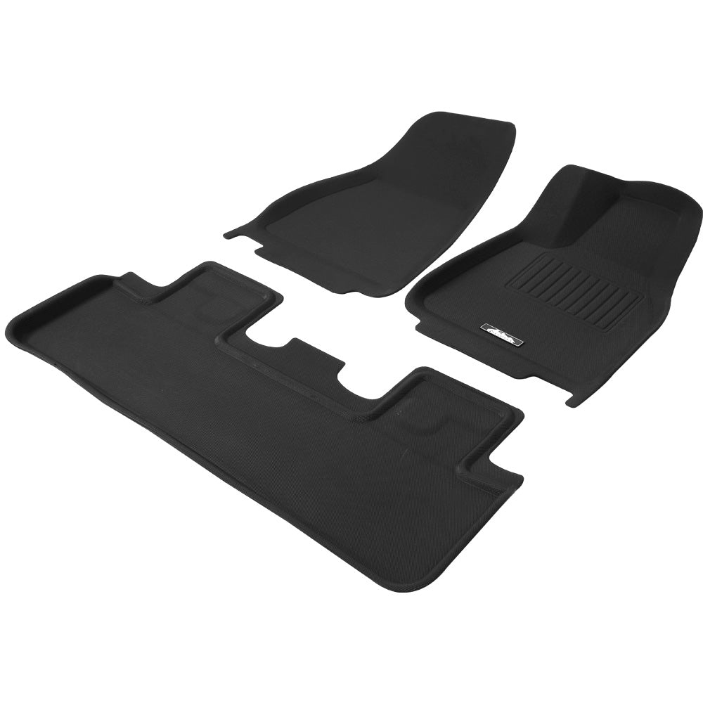 Car Rubber Floor Mats Compatible for Tesla Model Y Front Rear