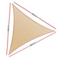 Shade Sail Cloth Shadecloth Triangle Sun Canopy 3.6x3.6x3.6M - Sand Beige