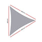 Waterproof Shade Sail Shade cloth Triangle Canopy 220GSM 4x4x4m