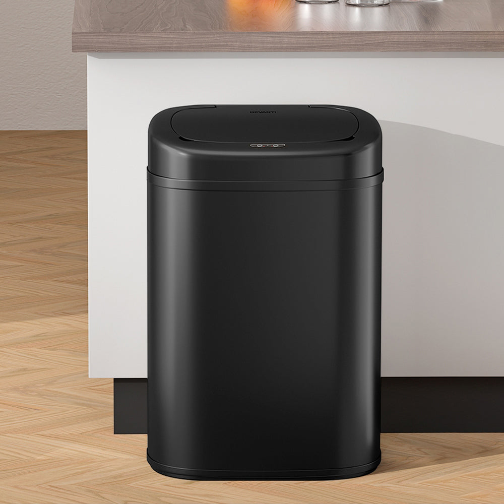 82L Motion Sensor Bin Rubbish Automatic - Black