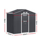 Giantz Garden Shed Outdoor Storage 2.15 x1.3M Tool Workshop House Shelter Sliding Door