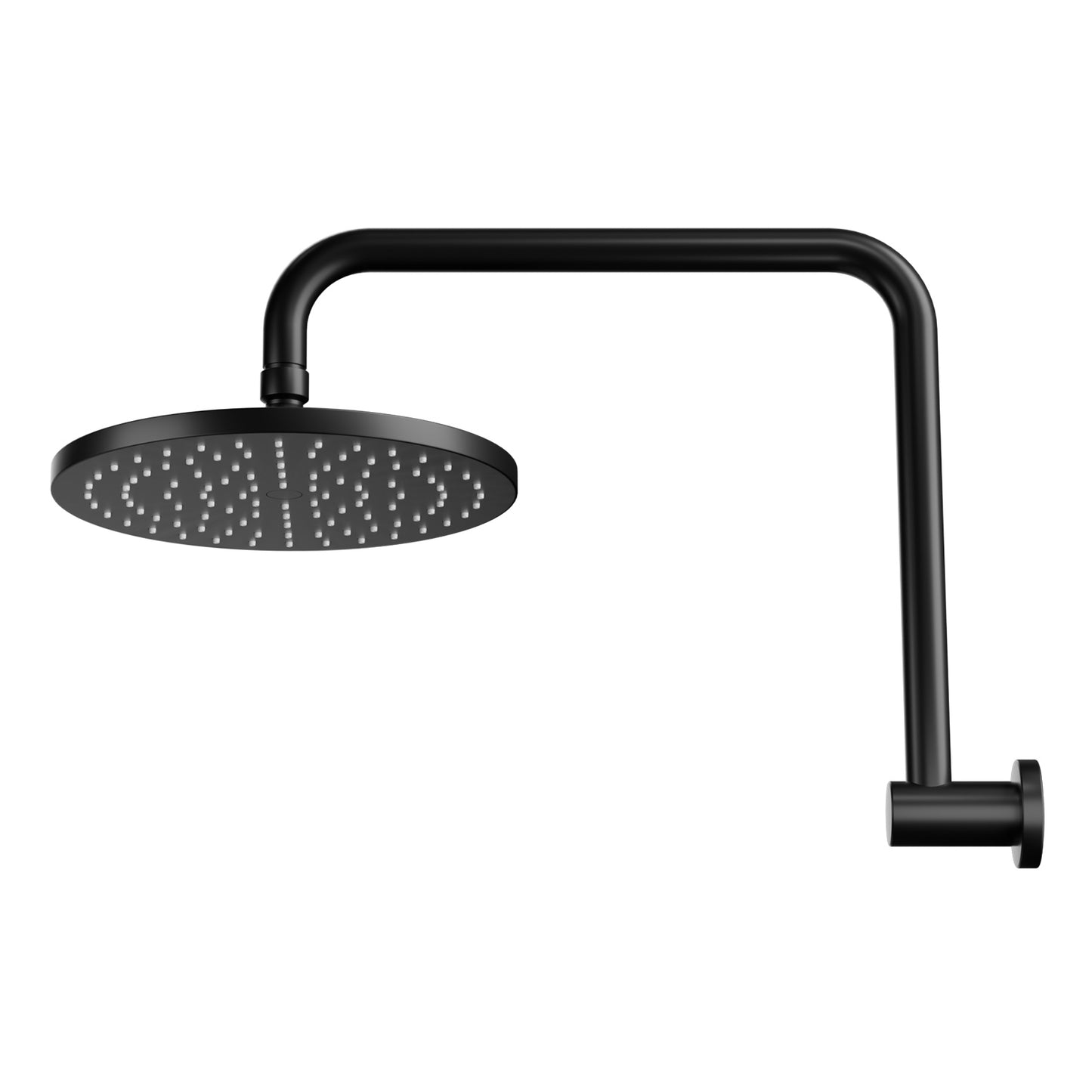 9'' Rain Shower Head Overhead High-pressure Swivel - Black