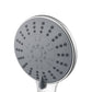 Handheld Shower Head 4.5" High Pressure 5 Modes Powerful Round Chrome