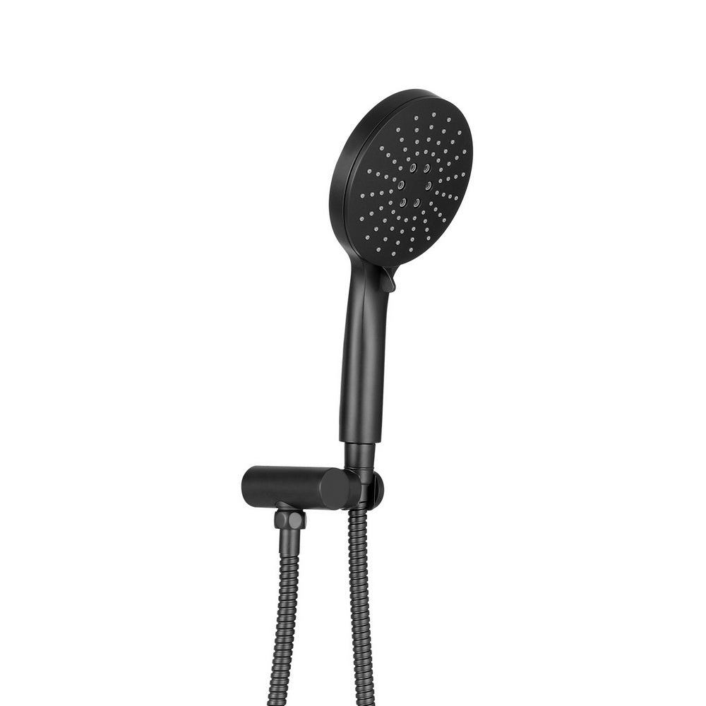 Handheld Shower Head Holder 4.7'' High Pressure - Black