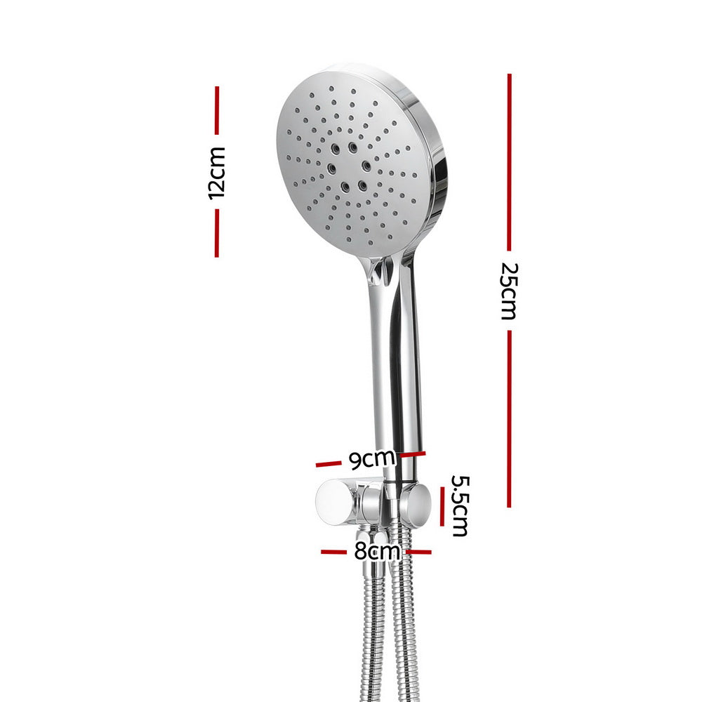 Handheld Shower Head Holder 4.7'' High Pressure - Silver