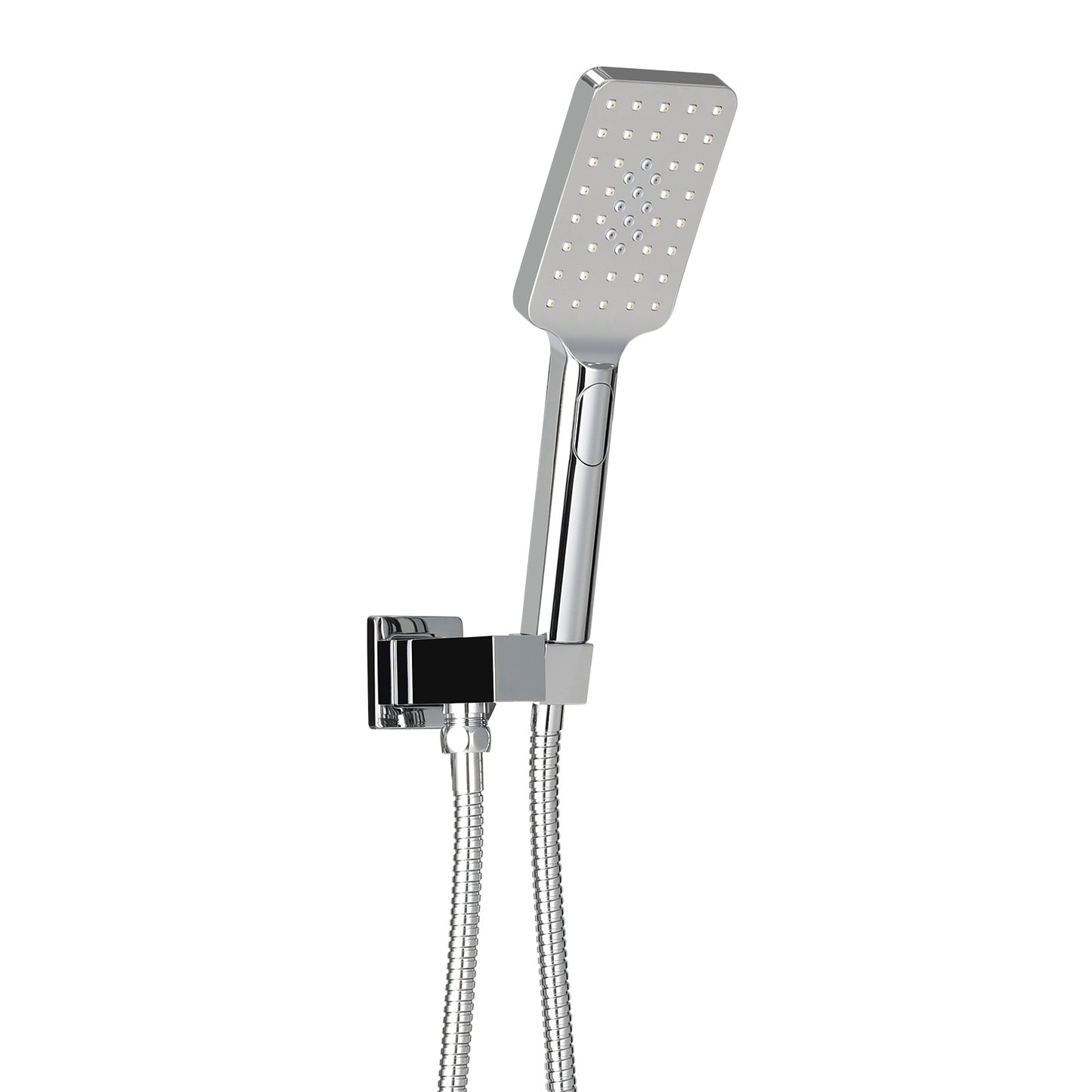 Handheld Shower Head Holder 3.1'' High Pressure - Silver