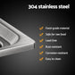 Kitchen Sink 61x43cm Stainless Steel Basin Single Bowl Silver Drain Basket