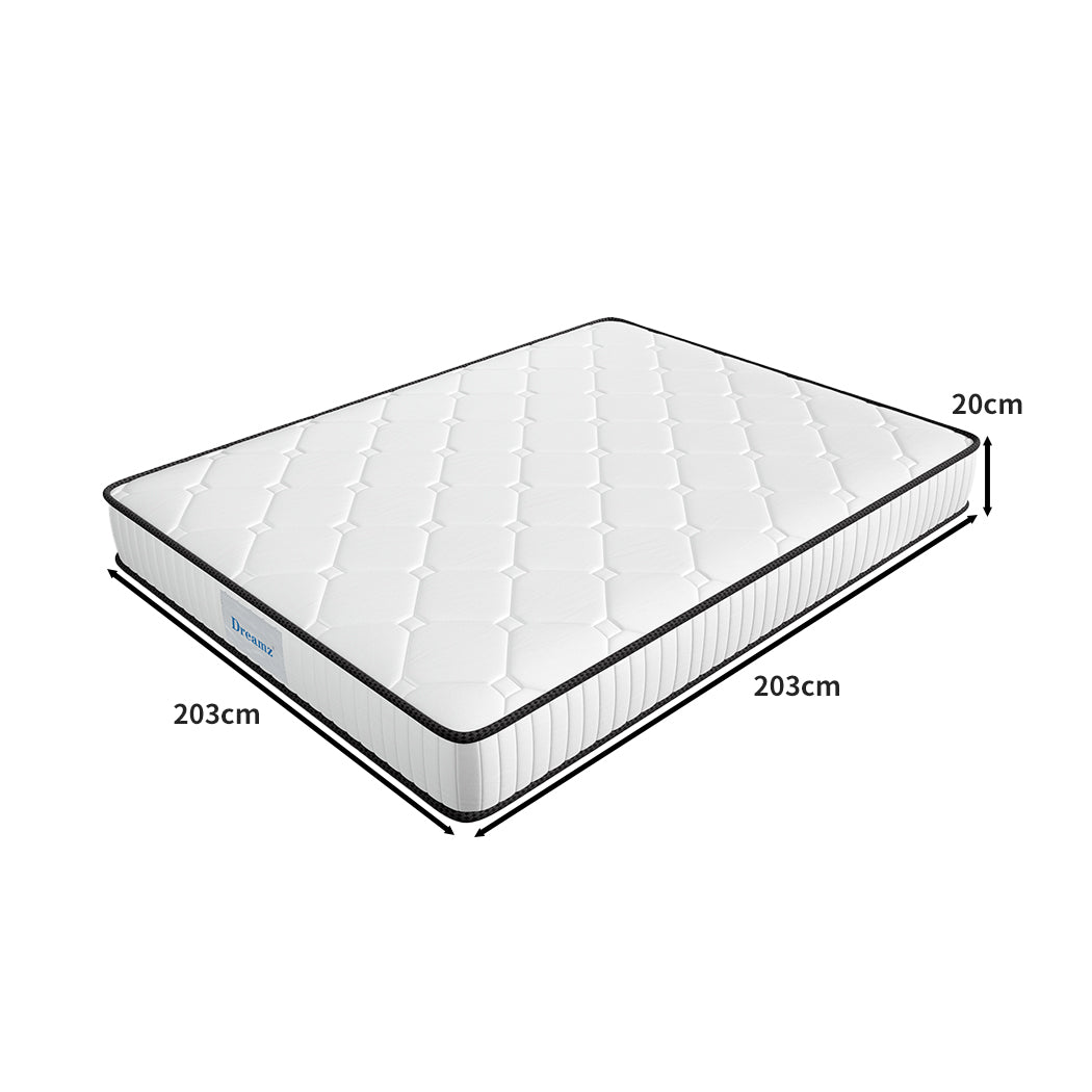 Darien 20cm 5-Zoned Pocket Spring Mattress - Super King