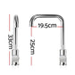 Kitchen Mixer Tap Mixer Rectangle Sink Faucet Basin Laundry Chrome