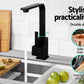 Kitchen Mixer Tap Mixer Square Sink Faucet Basin Laundry Black