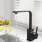 Kitchen Mixer Tap Mixer Square Sink Faucet Basin Laundry Black