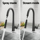 Kitchen Mixer Tap Pull Out Round 2 Mode Sink Basin Faucet Swivel - Black