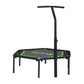 Everfit Trampoline 4FT Hexagon Fitness Rebounder Adjustable Handrail Green