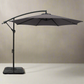 Instahut 3m Umbrella w/Base Outdoor Cantilever Beach Garden Patio Parasol Charcoal