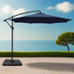 Instahut 3m Umbrella w/Base Outdoor Cantilever Beach Garden Patio Parasol Navy