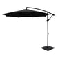 Instahut 3m Umbrella w/Base Outdoor Cantilever Beach Garden Patio Parasol Black